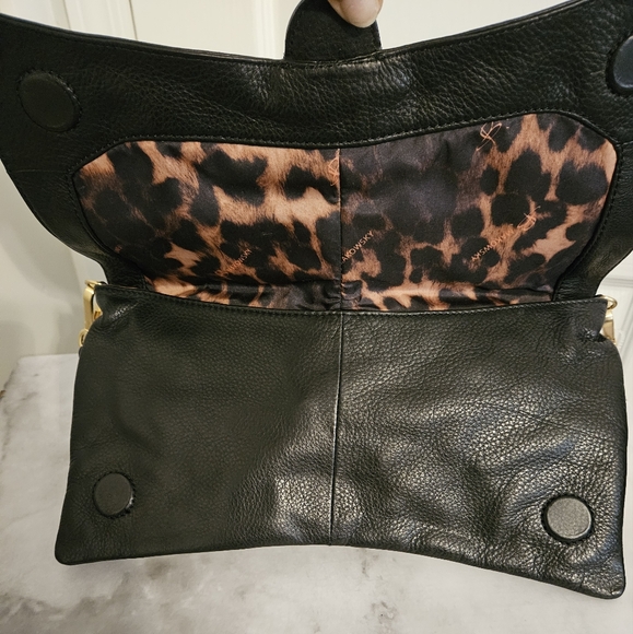 B. Markowsky Black Leather Clutch - Picture 5 of 8